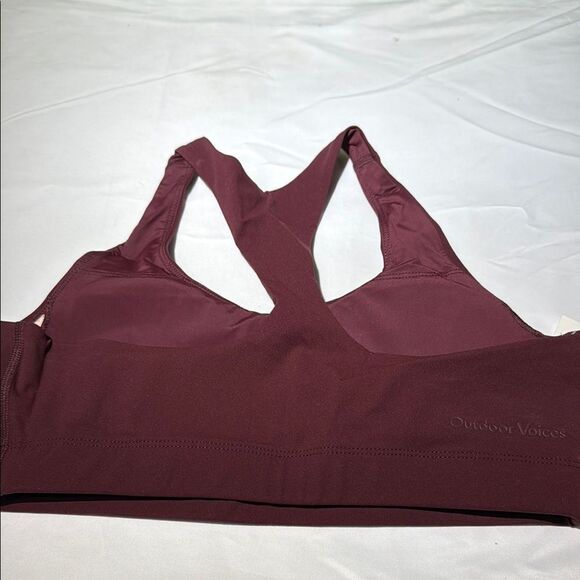 Outdoor Voices All Time Bra Shiraz (wine) NWT - Picture 2 of 3